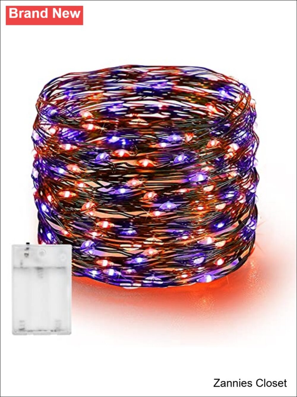 👻 Dazzle Bright Halloween Fairy String Lights 20FT 60 LED Copper Wire Battery